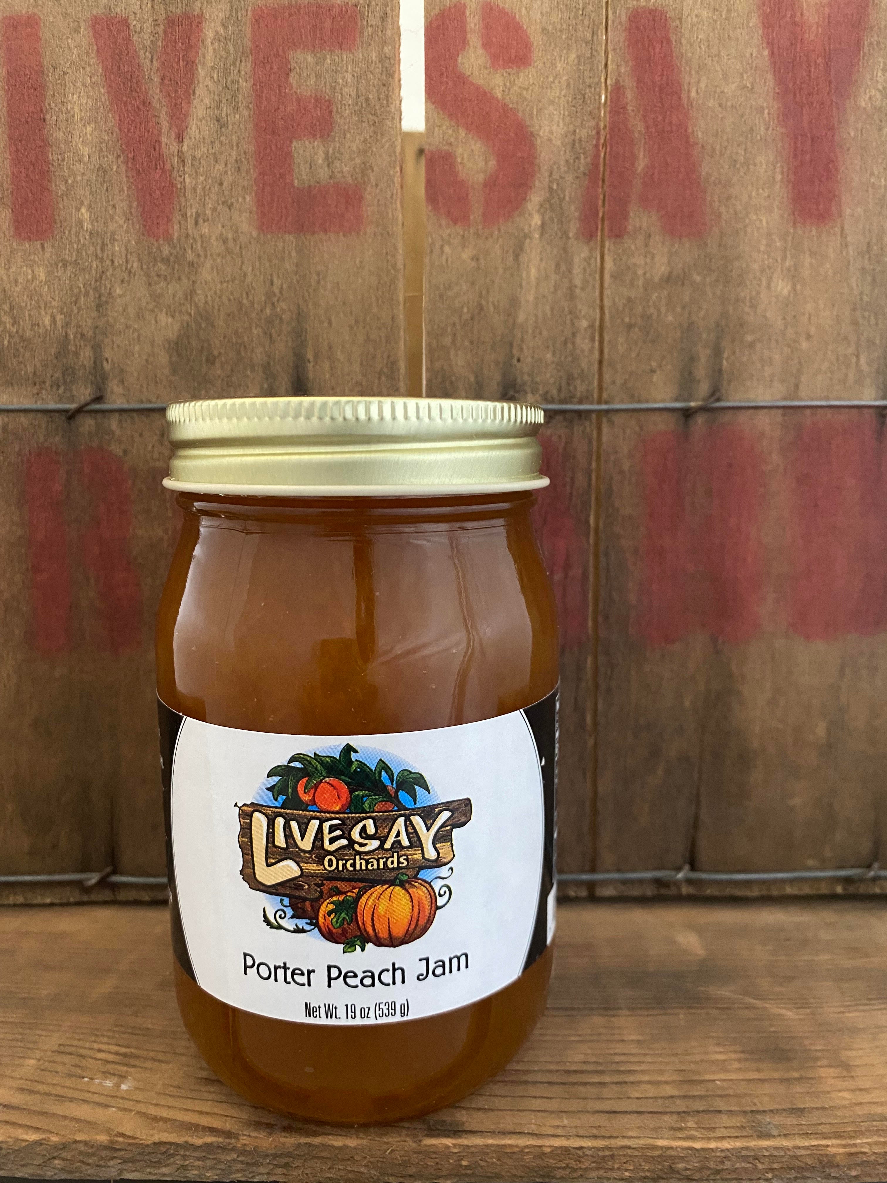 Porter Peach Jam (Jar) | Livesay Orchards