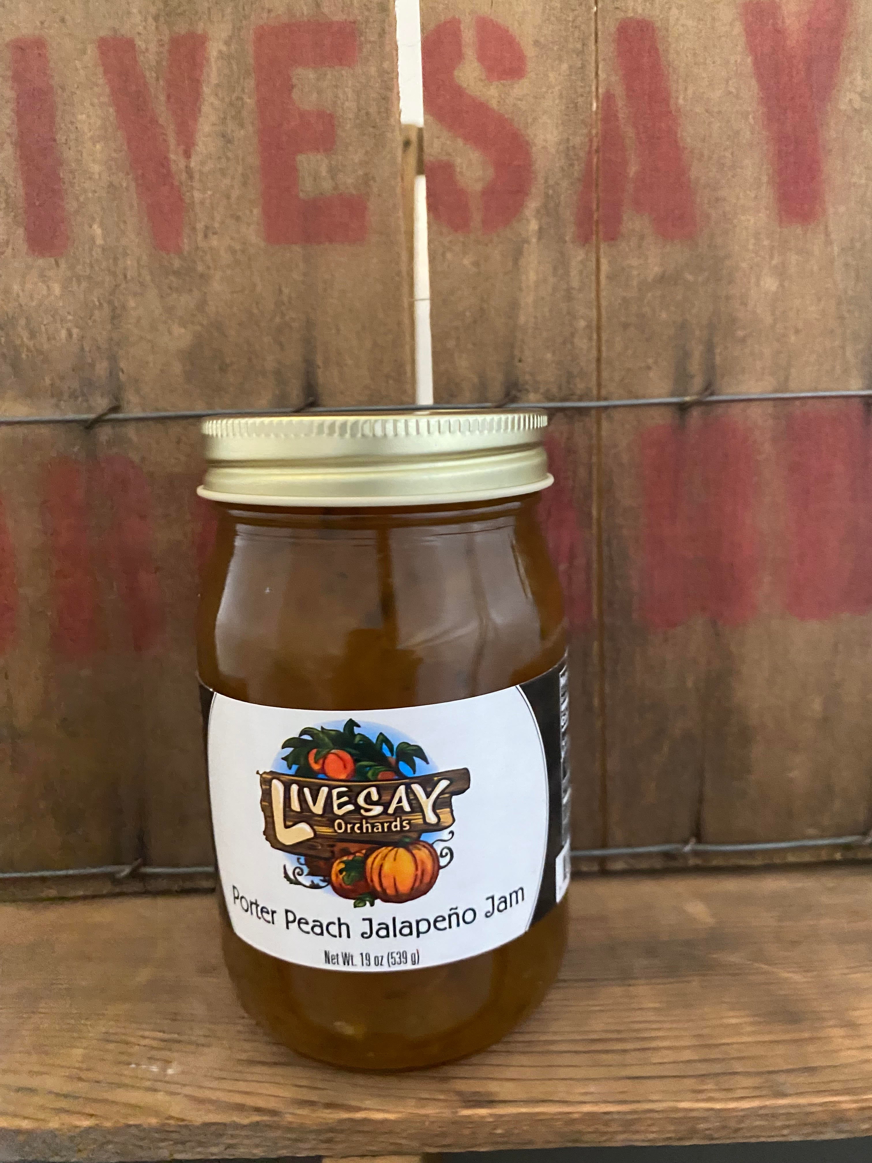 Porter Peach Jalapeno Jam (Jar) | Livesay Orchards